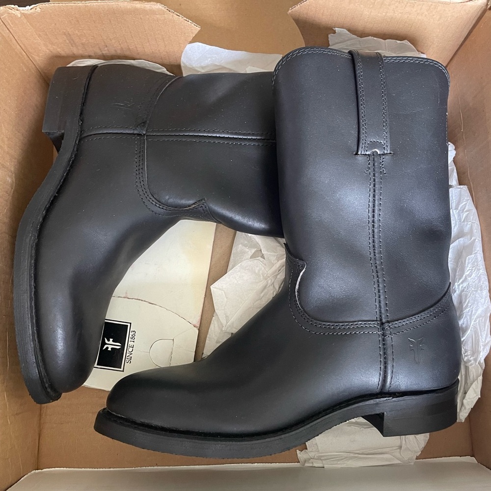 Frye roper leather boots